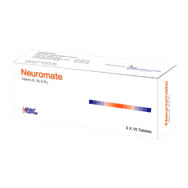 Tablet Neuromate (100 mg+200 mg+200 mcg) (50pcs)